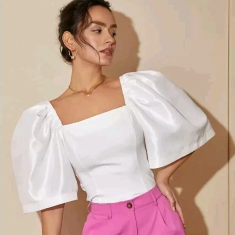 Chic White Women's Blouse